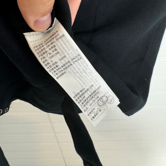 NWT Abercrombie & Fitch Small Long Sleeve Bodysuit Black - Picture 5 of 6